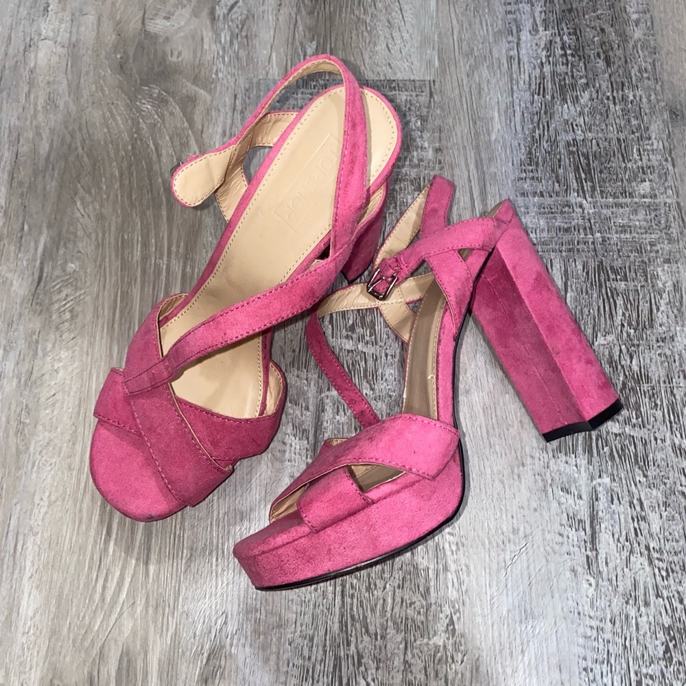 ASOS Pink Platform Heels